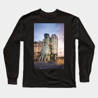 Dancing house or Fred and Ginger in Prague, Czech Republic Long Sleeve T-Shirt